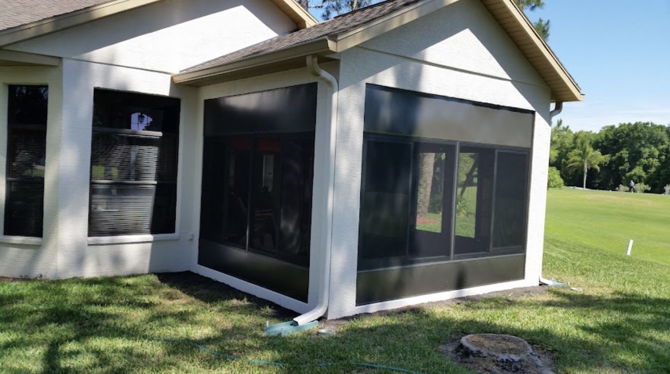 Screened patio exterior